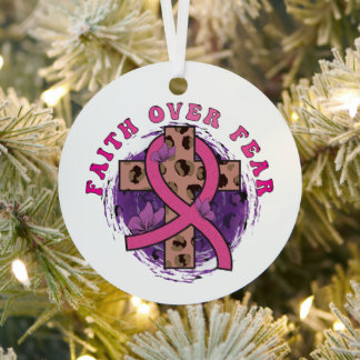 Ornement En Métal La foi au-dessus de la peur