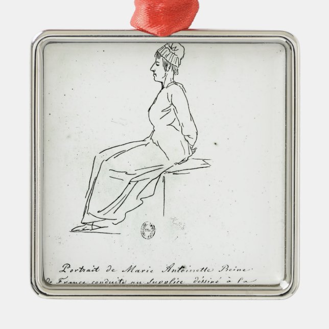 Ornement En Métal La manière de Marie-Antoinette à son exécution (Devant)