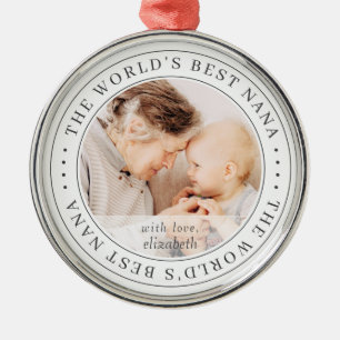 Ornement En Métal La meilleure photo classique de Nana au monde