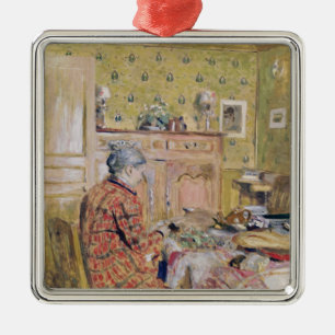 Ornement En Métal La mère de l'artiste prenant le petit déjeuner,