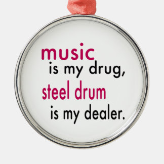 Ornement En Métal La musique est ma drogue, tambour métallique est