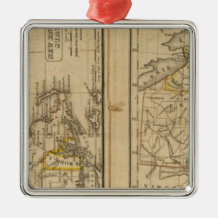 Ornement En Métal La Nouvelle Angleterre, états moyens