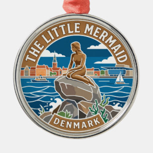 Ornement En Métal La Petite Sirène Danemark