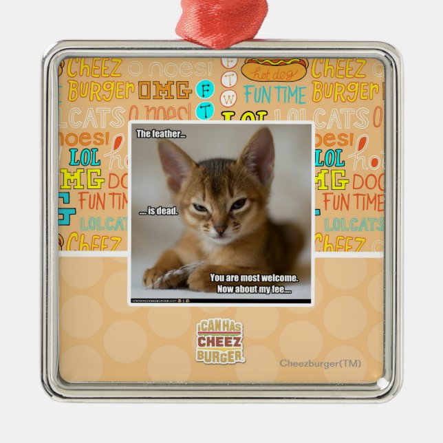 Ornement En Métal La plume est morte (Devant)