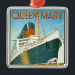 Ornement En Métal La publicité vintage, RMS Queen Mary<br><div class="desc">La publicité vintage,  RMS Queen Mary,  revêtement transatlantique</div>