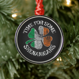 Ornement En Métal La Saint-Patrick c'est le moment pour un trèfle de