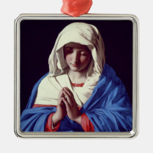 Ornement En Métal La Vierge dans la prière, 1640-50 (huile sur la