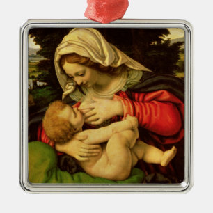 Ornement En Métal La Vierge du coussin vert, 1507-10