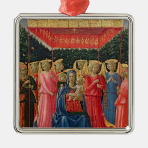 Ornement En Métal La Vierge et l'enfant avec les anges, c.1440-50