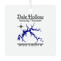 Lac Dale Hollow Kentucky Tennessee Métal Carré
