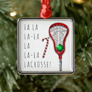 Ornement En Métal Lacrosse féminin