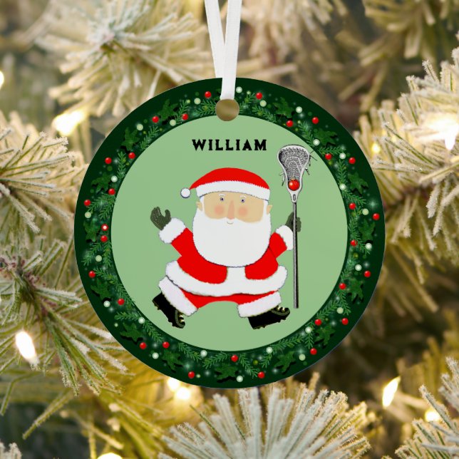 Ornement En Métal Lacrosse Noël Collectible 2025 (Insitu)