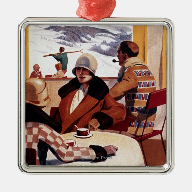 Ornement En Métal L'affiche promotionnelle de club incliné (Devant)