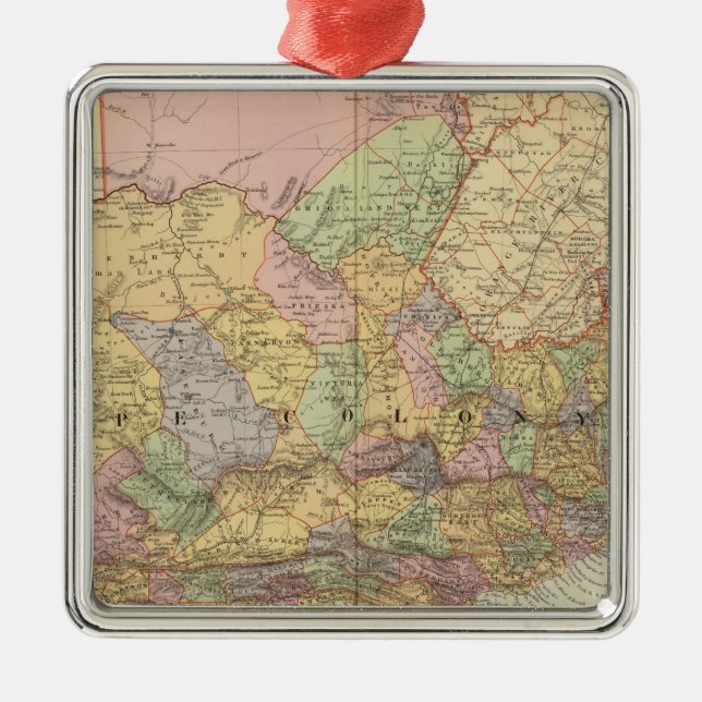 Ornement En Métal L'Afrique du Sud (Devant)