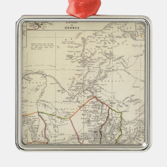 Ornement En Métal L'Afrique du Sud (Devant)