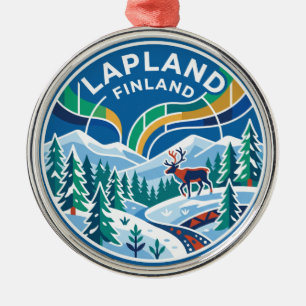 Ornement En Métal Laponie Finlande