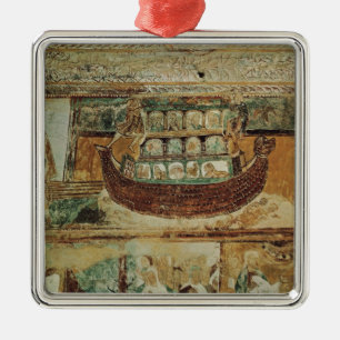 Ornement En Métal L'arche de Noé pendant l'inondation, c.1100