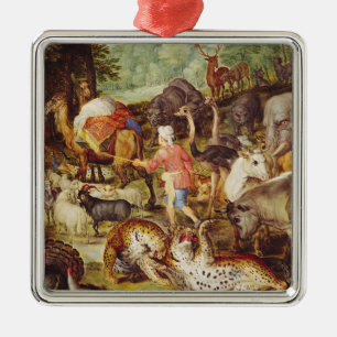 Ornement En Métal L'arche de Noé, petit groupe du côté droit