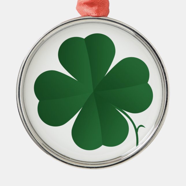 Ornement En Métal Large Shamrock (Devant)