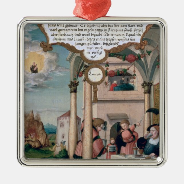 Ornement En Métal Lazarre et le Tableau d'homme riche (Devant)