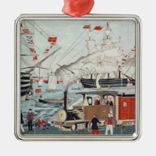 Ornement En Métal Le cadeau de Perry de commodore d'un chemin de fer