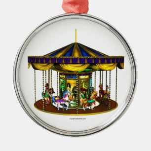 Ornement En Métal Le Carousel d'Or