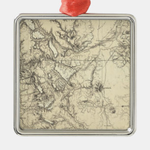 Ornement En Métal Le Colorado et le Nouveau Mexique