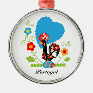 Ornement En Métal Le coq portugais