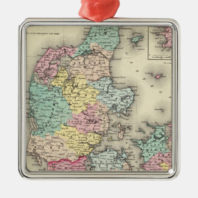 Ornement En Métal Le Danemark 11 (Devant)