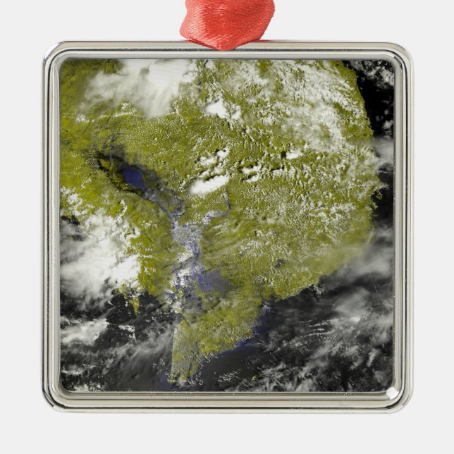 Ornement En Métal Le delta du Mékong et la Tonle Sap (Devant)