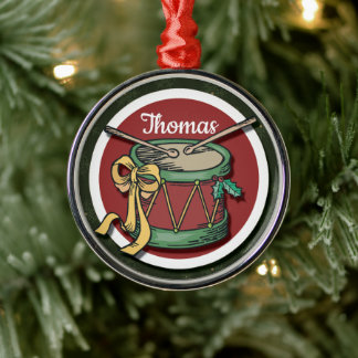 Ornement En Métal Le Drôme De Noël En Votre Nom