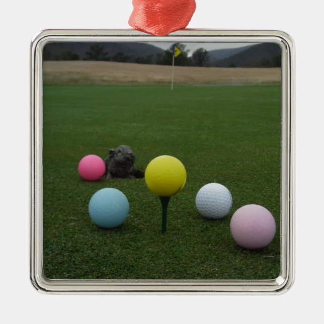 Ornement En Métal Le golf de Pâques (Devant)