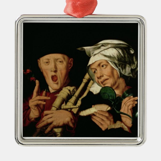 Ornement En Métal Le joueur de cornemuse (Devant)