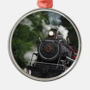 Ornement En Métal le moteur de gare ferroviaire de rail de vapeur de