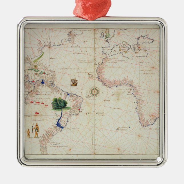 Ornement En Métal Le nouveau monde (Devant)