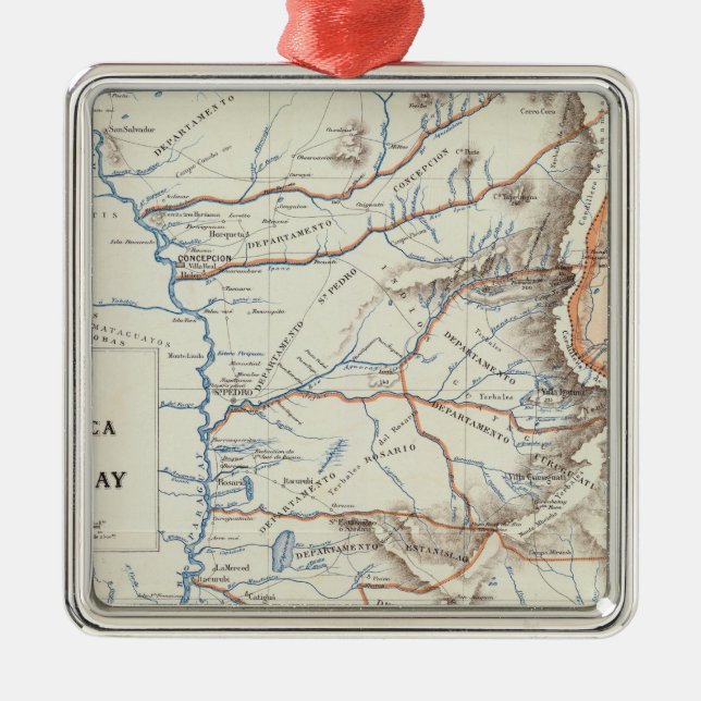 Ornement En Métal Le Paraguay (Devant)