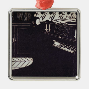 Ornement En Métal Le piano, 1914 (gravure sur bois)