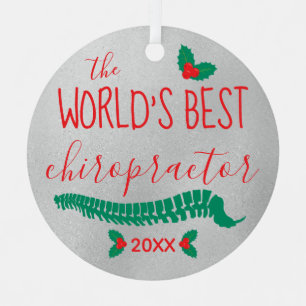 Ornement En Métal Le plus grand chiropraticien du monde Holly & Spin