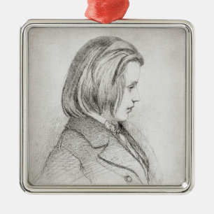 Ornement En Métal Le portrait de Johanes Brahms a vieilli vingt,