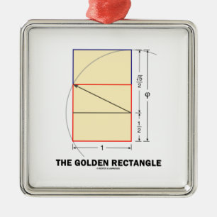 Ornement En Métal Le rectangle d'or (rapport de maths de la