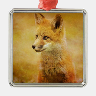 Ornement En Métal Le Renard dans le Bois