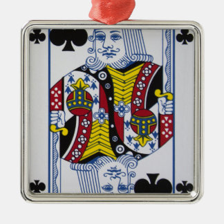 Ornement En Métal Le Roi Of Clovers (clubs)