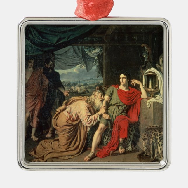 Ornement En Métal Le Roi Priam priant Achille pour le retour de (Devant)