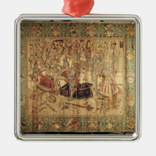 Ornement En Métal Le tournoi, tapisserie verticale de métier à