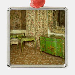 Ornement En Métal Le vert et l'or laquent des meubles dans l'état