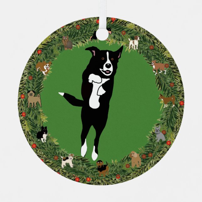 Ornement En Métal Leaping McNab 5 Noël (Recto)