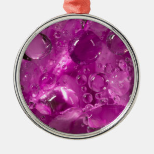 Ornement En Métal L'eau baisse sur la fleur, Californie