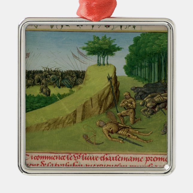 Ornement En Métal L'empereur Charlemagne trouve Roland (Devant)