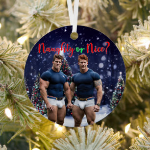 Ornement En Métal Les arbres de Noël lumineux de SlipperyJoe deux mu