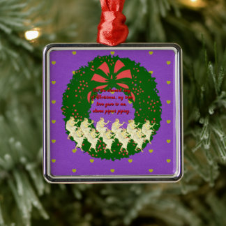 Ornement En Métal Les Douze Jours de la collection de Noël : Jour 11